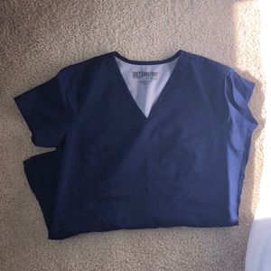 greys anatomy navy scrub set